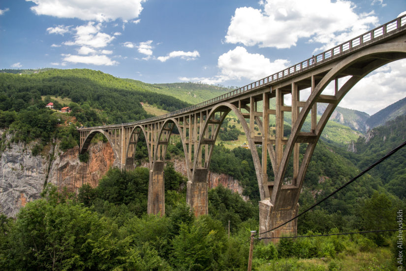 Tara Bridge in Montenegro