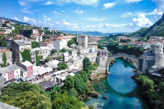 The Old Bridge in Mostar, Bosnia and Herzegovina